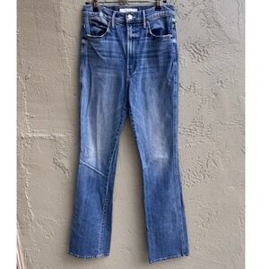 MOTHER Womens Smokin Double Heel High Rise Bootcut Jeans Size 27 Minimalist